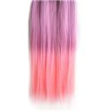 18 Inches Straight Light Pink to Light Magenta Synthetic Ombre Hair Extensions