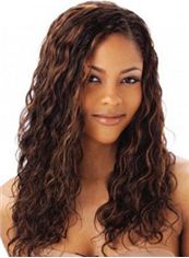 22 Inch Brown Wavy Full Lace 100% Indian Remy Hair