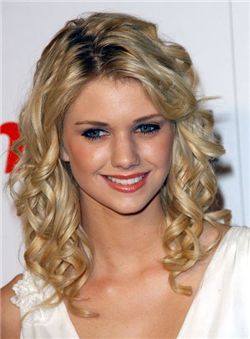 Charming 16 Inches Blonde Virgin Remy Human Hair Lace Front Wigs