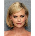 Fashion 12 Inches Blonde 100% Virgin Remy Human Hair Full Lace Wigs