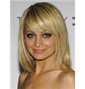 14 Inches Blonde Virgin Remy Human Hair Capless Wigs
