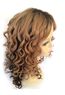 24 Inches Wavy Blonde to Black Human Hair Ombre Wigs