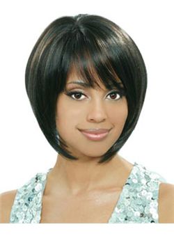 (Fast Shipping) Afro American Wigs Short Straight 12 Inch