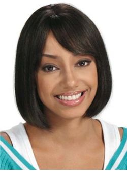 (Fast Shipping) Short Straight Black African American Wigs for Women