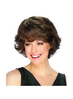 (Fast Shipping) Short Wavy Brown Full Bang African American Wigs for Women 10 Inch
