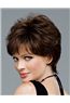 (Fast Shipping) The Fresh Short Straight Brown 8 Inch Human Hair Wigs