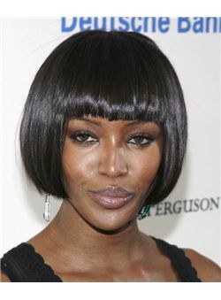 (Fast Shipping) Top Quality Short Straight Black African American Wigs for Women
