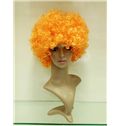Wholesale 10 Inch Capless Orange Synthetic Hair Crazy Fan Wigs