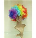 Wholesale 10 Inch Capless Mixed Color Synthetic Hair Crazy Fan Wigs