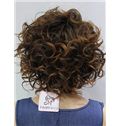 12 Inch Capless Short Wavy Brown Synthetic Wigs