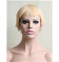 Fashion 8 Inch Capless Indian Remy Hair Short Wigs