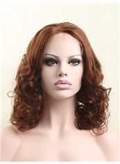 14 Inch Lace Front Indian Remy Hair Medium Wigs
