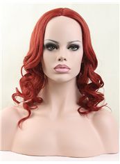 16 Inch Lace Front Indian Remy Hair Medium Wigs