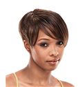 6 Inch Capless Straight Brown Synthetic Hair Wigs