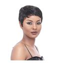 6 Inch Capless Straight Gray Synthetic Hair Wigs
