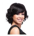 10 Inch Capless Wavy Black Synthetic Hair Short Wigs