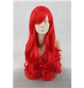 24 Inch Capless Wavy Red Synthetic Hair Costume Wigs