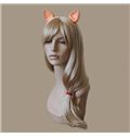 22 Inch Capless Straight Blonde Synthetic Hair Costume Wigs