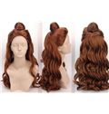 Wholesale 20 Inch Capless Wavy Brown Synthetic Hair Long Costume Wigs