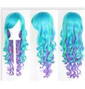 Sale 24 Inch Capless Wavy Mixed Color Synthetic Hair Costume Wigs