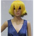 New 10 Inch Capless Straight Mixed Color Synthetic Hair Costume Wigs