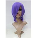 12 Inch Capless Straight Purple Synthetic Hair Costume Wigs