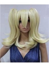 16 Inch Capless Wavy Blonde Synthetic Hair 