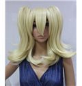 16 Inch Capless Wavy Blonde Synthetic Hair Costume Wigs