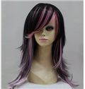 Hot 20 Inch Capless Wavy Mixed Color Synthetic Hair Costume Wigs