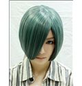 10 Inch Capless Straight Green Synthetic Hair Costume Wigs