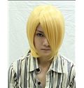 12 Inch Capless Straight Blonde Synthetic Hair Costume Wigs