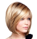 Charming Short Straight Blonde 12 Inch Human Hair Wigs
