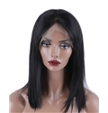 Sale 14 Inch Lace Front Straight Indian Remy Hair Medium Wigs