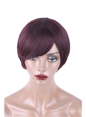 Affordable 6 Inch Capless Straight Indian Remy Hair Short Wigs