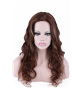 Natural 22 Inch Mono Wavy Indian Remy Hair Long Wigs