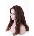 Natural 22 Inch Mono Wavy Indian Remy Hair Long Wigs