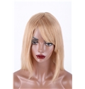 Custom 12 Inch Capless Straight Indian Remy Hair Short Wigs