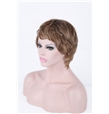 New Arrival 6 Inch Capless Wavy Indian Remy Hair Short Wigs