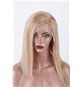 Affordable 12 Inch Lace Front Straight Indian Remy Hair Short Wigs