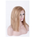 Affordable 12 Inch Lace Front Straight Indian Remy Hair Short Wigs