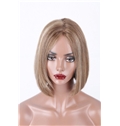 Fashion 12 Inch Mono Straight Indian Remy Hair Short Wigs