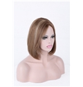 Fashion 12 Inch Mono Straight Indian Remy Hair Short Wigs