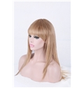New Arrival 16 Inch Capless Straight Indian Remy Hair Medium Wigs