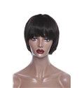 New 6 Inch Capless Straight Indian Remy Hair Short Wigs
