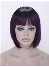 Wholesale 12 Inch Capless Synthetic Straight Short Wigs