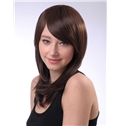 Latest 16 Inch Capless Straight Chocolate Synthetic Hair Cheap Wig