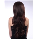 Elegance 24 Inch Capless Chestnut Brown Synthetic Hair Wig