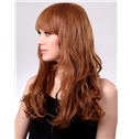 Simple 18 Inch Capless Wavy Golden Synthetic Hair Wig