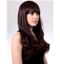 Fashion 20 Inch Capless Wave Chestnut Brown Cheap Synthetic Hair Wig