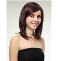 Amazing 14 Inch Capless Medium Straight Chestnut Brown Synthetic Hair Wig